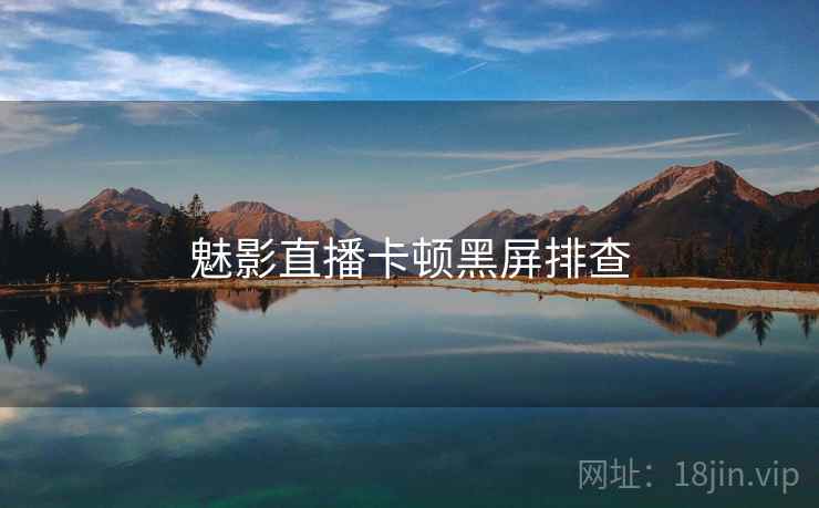 魅影直播卡顿黑屏排查 第2张 魅影直播卡顿黑屏排查 第2张